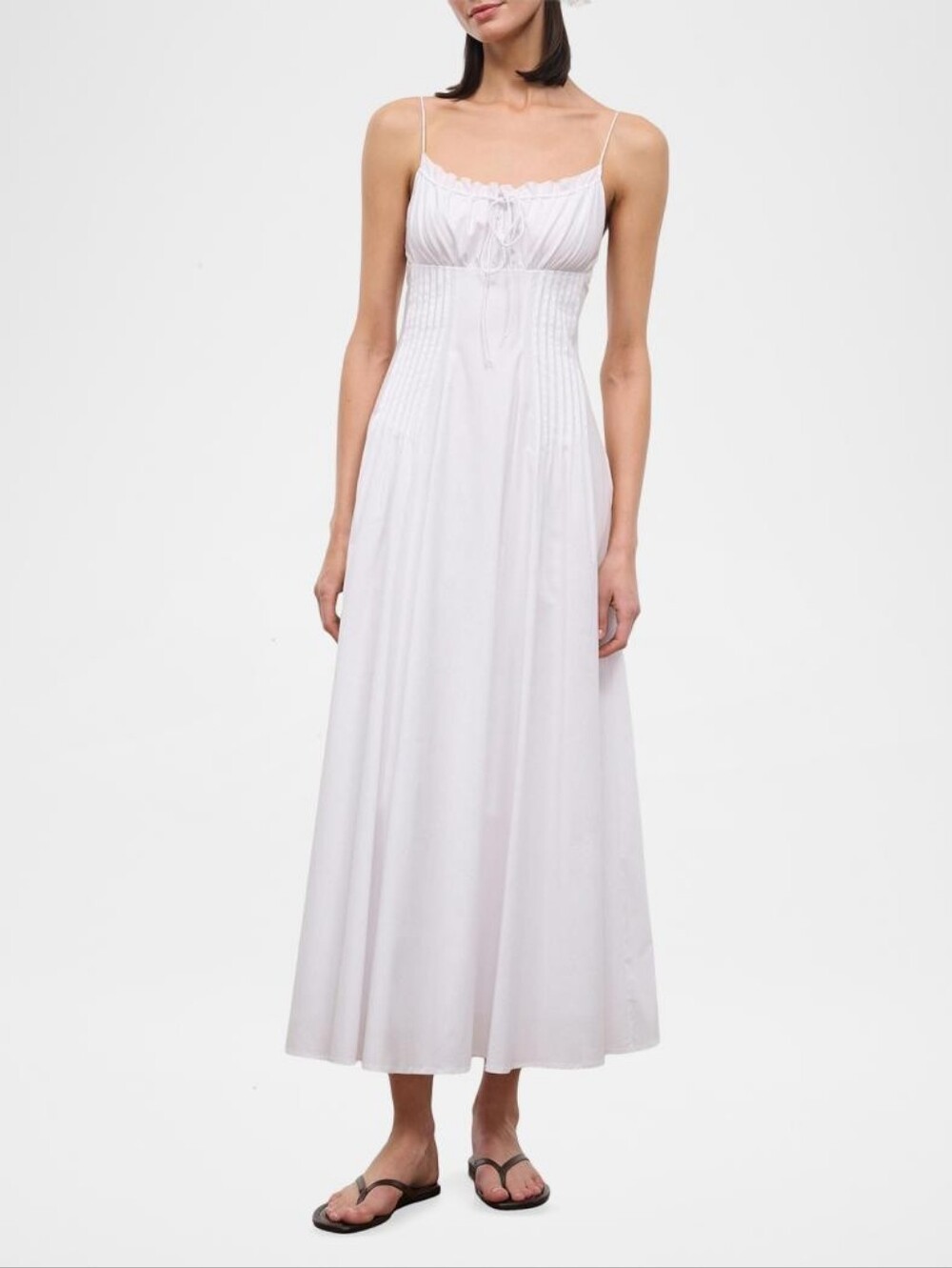 STAUD Margi Cotton Maxi Dress